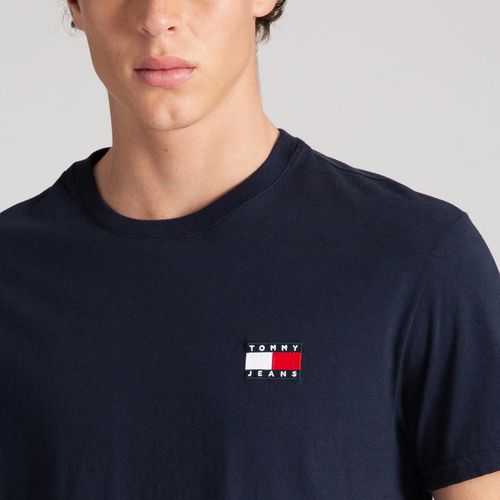 Camiseta Bandeira Bordada Tommy Jeans