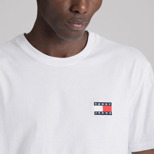 Camiseta Bandeira Bordada Tommy Jeans