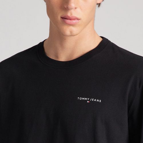 Camiseta Manga Longa Logo Linear Tommy Jeans