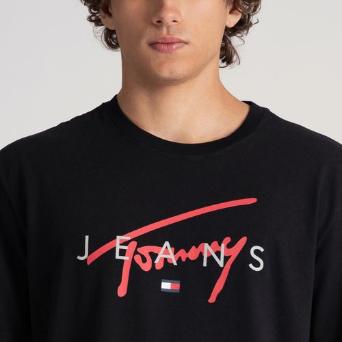 Camiseta Logo Assinatura Twist Tommy Jeans