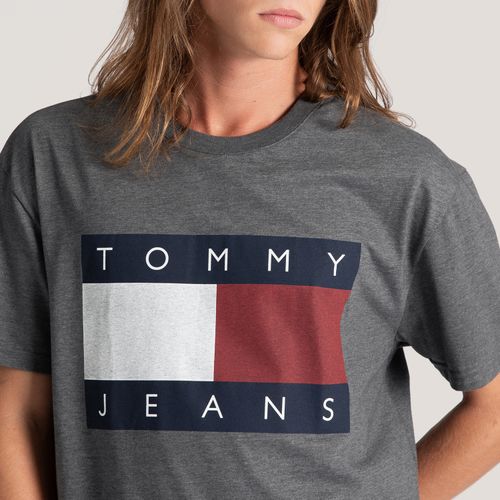 Camiseta Mescla Bandeira Tommy Jeans