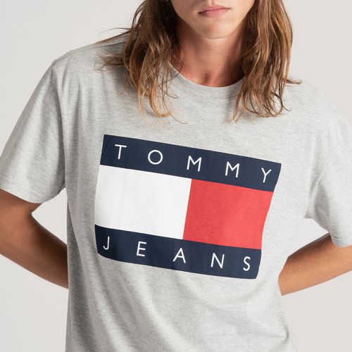 Camiseta Mescla Bandeira Tommy Jeans