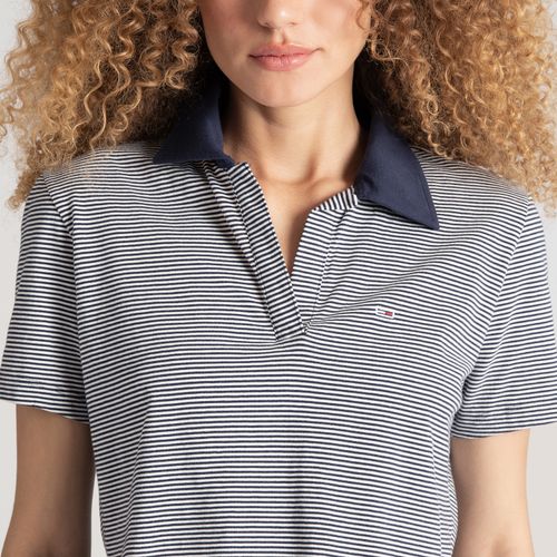 Polo Cropped Listrada Tommy Jeans
