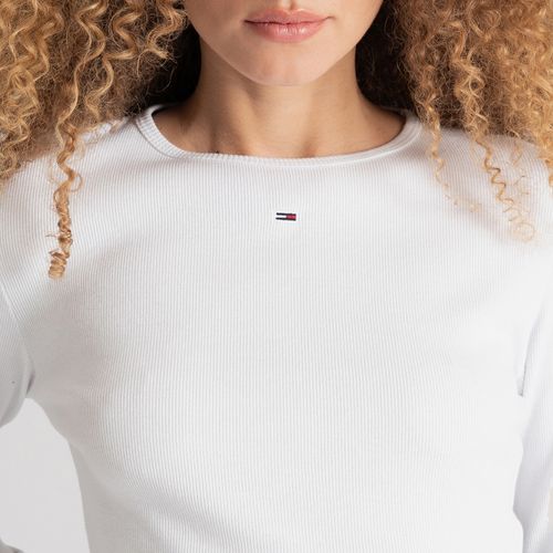 Camiseta Manga Longa Bandeira Tommy Jeans