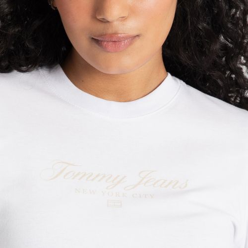 Camiseta Manga Longa Logo Cursivo Tommy Jeans