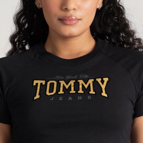 Cropped Logo Glitter Tommy Jeans
