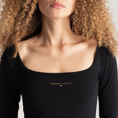 Vestido Logo Metálico Tommy Jeans