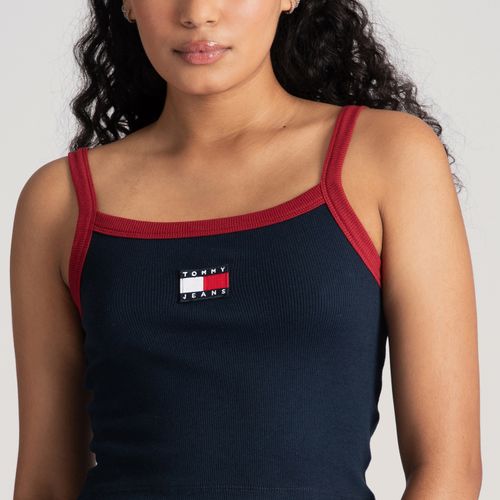 Regata Cropped Bandeira Tommy Jeans