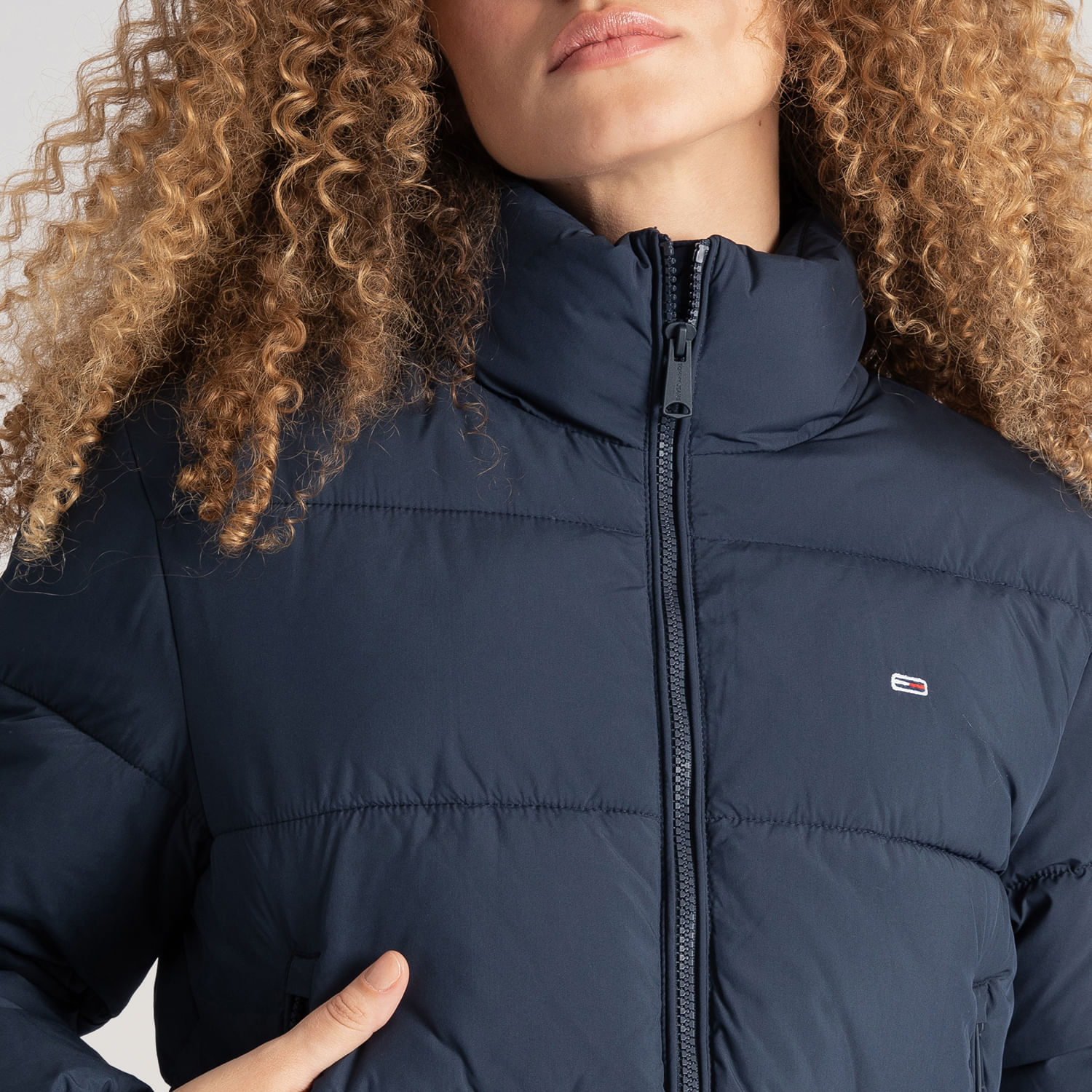 Jaqueta Puffer Cropped Tommy Jeans Tommy Hilfiger Tommy Hilfiger