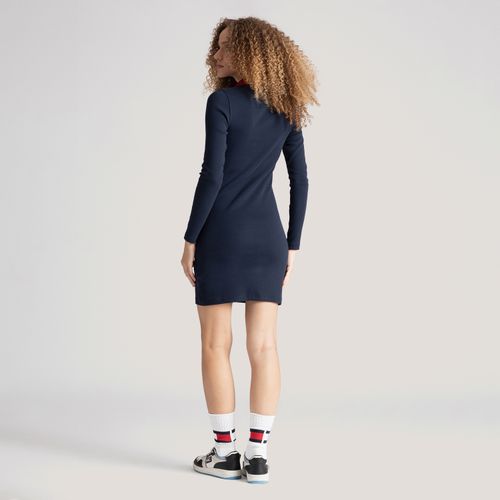 Vestido Polo Manga Longa Tommy Jeans