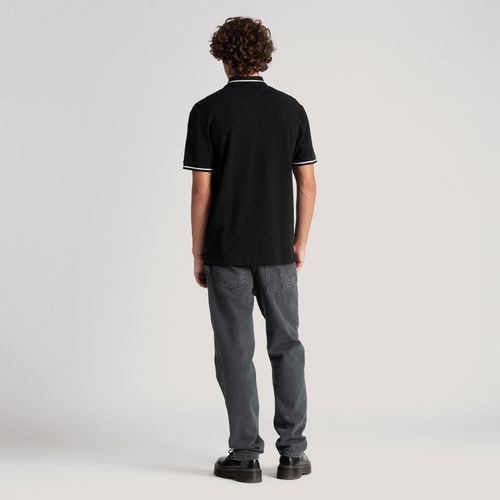 Polo Regular Faixa Contrastante Tommy Jeans