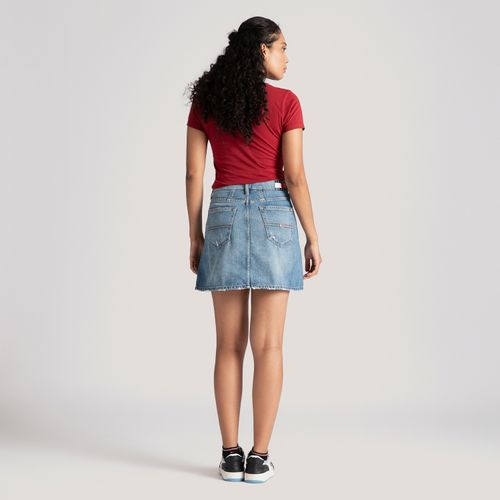 Saia Jeans Mom Tommy Jeans