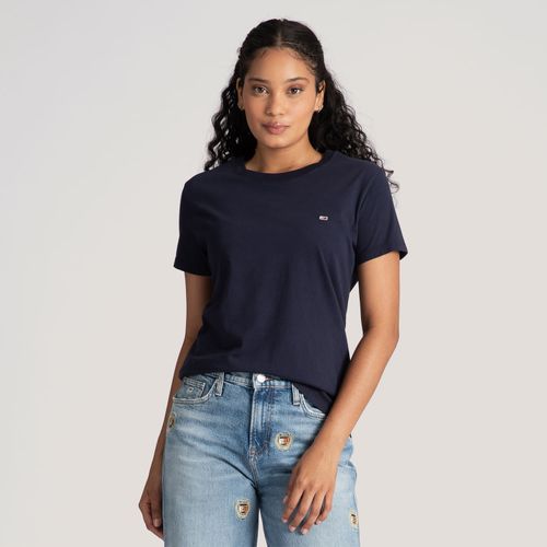 Camiseta Clássica Gola C Tommy Jeans