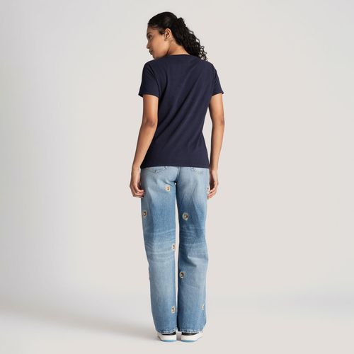 Camiseta Clássica Gola C Tommy Jeans