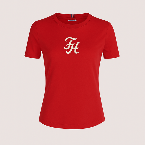 Camiseta TH Script Bordado