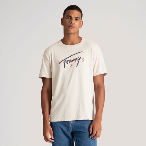 Camiseta Logo Assinatura Twist Tommy Jeans