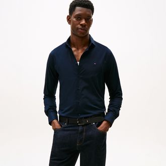 Camisa Oxford Manga Curta | Tommy Hilfiger