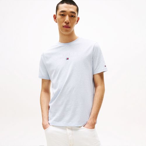 Camiseta Logo Hilfiger Usa Gola C