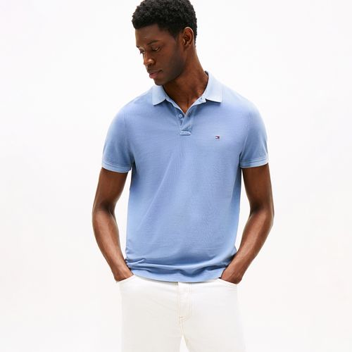 Polo Tingida Bandeira Bordada Regular Fit
