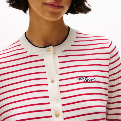 Cardigan Logo Hilfiger Cursivo