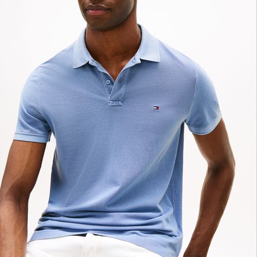 Polo Tingida Bandeira Bordada Regular Fit