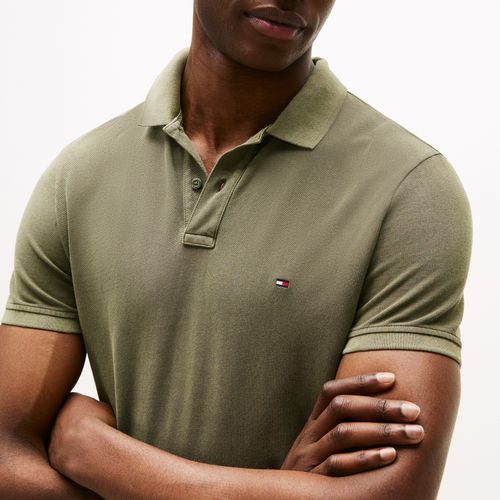 Polo Tingida Bandeira Bordada Regular Fit