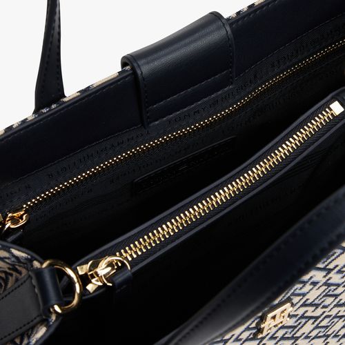 Bolsa Satchel Jacquard Monograma Th