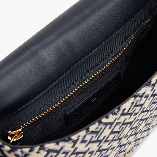 Bolsa Transversal Jacquard Monograma Th
