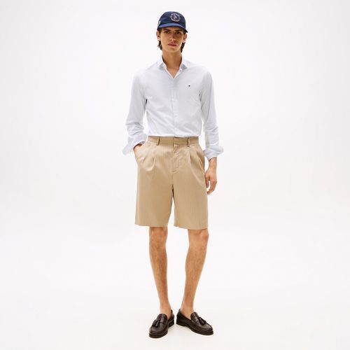 Camisa Popeline Listrada Slim Fit