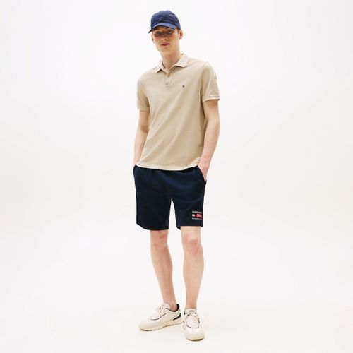 Polo Tingida Bandeira Bordada Regular Fit