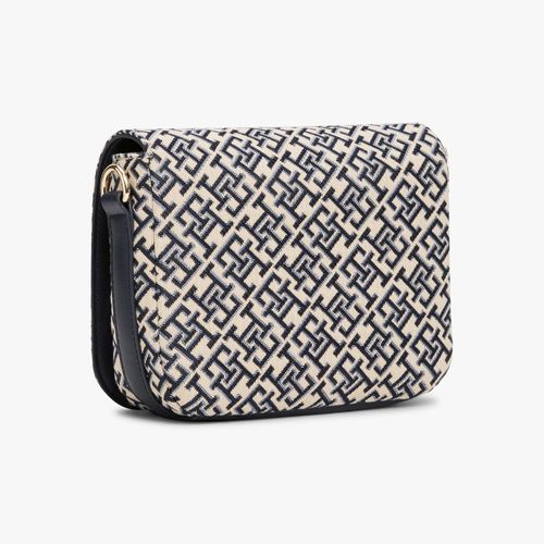 Bolsa Transversal Jacquard Monograma Th
