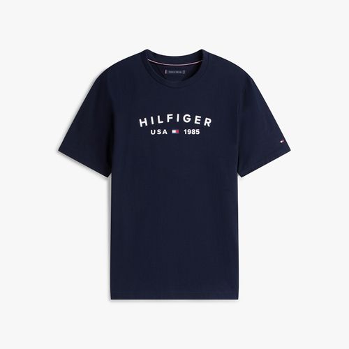 Camiseta Logo Hilfiger Usa Gola C