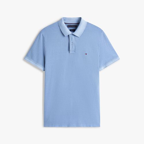 Polo Tingida Bandeira Bordada Regular Fit