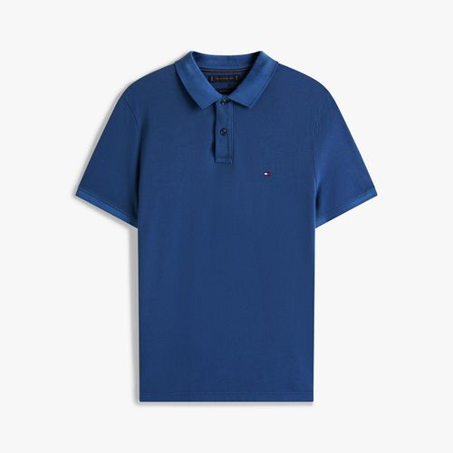 Polo Tingida Bandeira Bordada Regular Fit