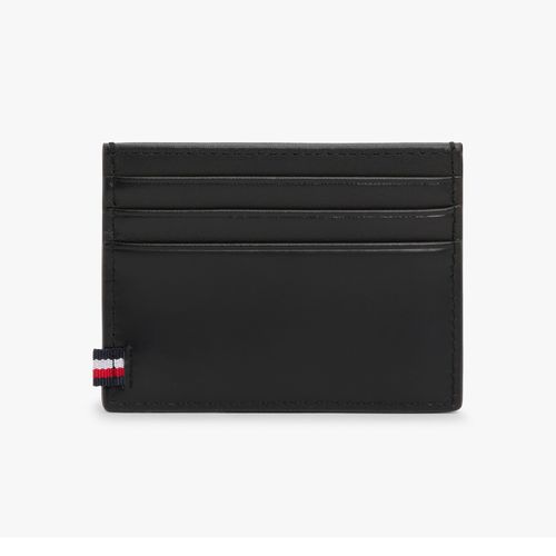 Porta-cartões com logotipo de couro