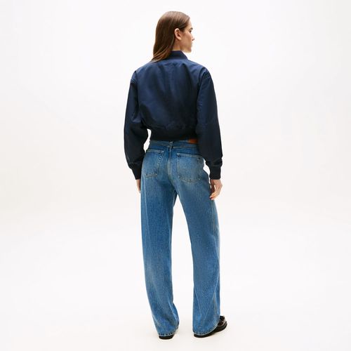 Jaqueta Bomber Cropped Repelente À Água