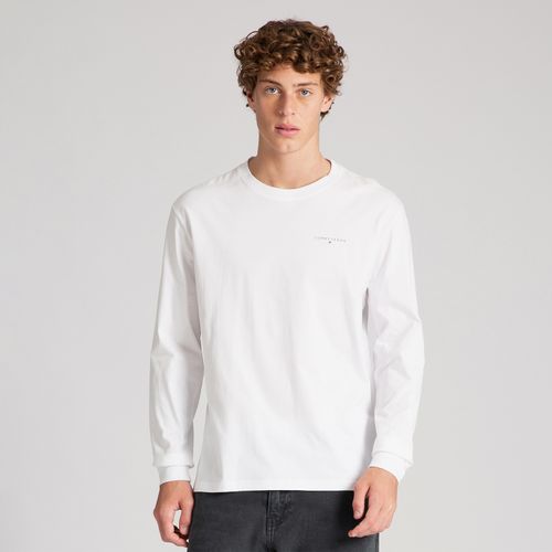 Camiseta Manga Longa Logo Linear Tommy Jeans