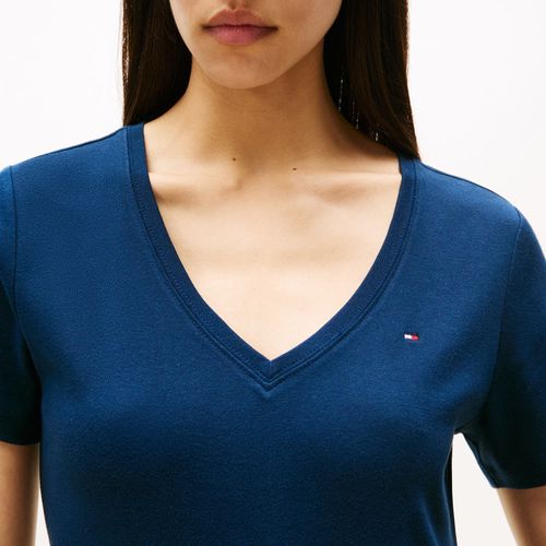 Vestido Gola V Slim Fit