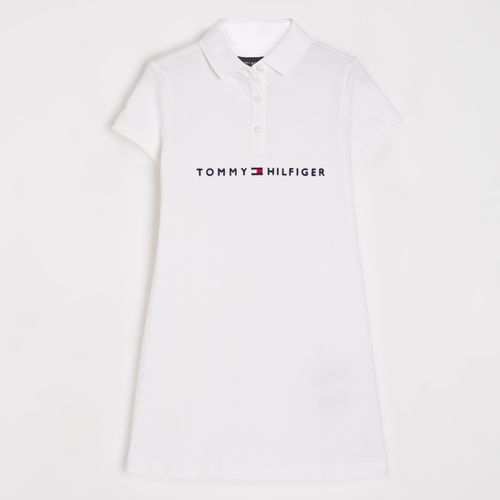 Vestido Polo Logo Clássico Infantil Tommy Hilfiger