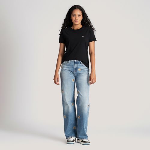 Camiseta Clássica Gola C Tommy Jeans
