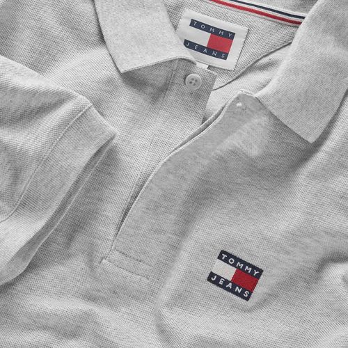 Polo Mescla Regular Bandeira Tommy Jeans