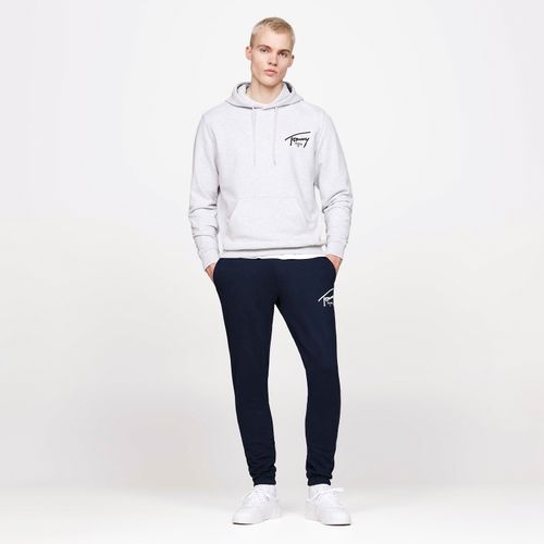 Calça Jogger Moletom Assinatura Tommy Jeans