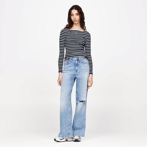 Camiseta Listrada Manga Longa Tommy Jeans