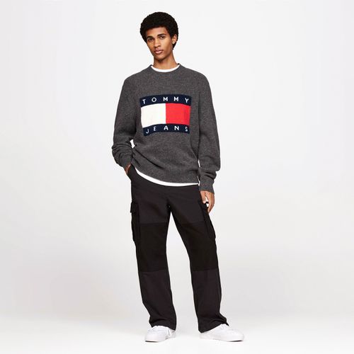 Suéter Melange Bandeira Tommy Jeans