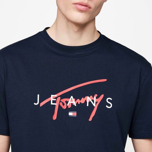Camiseta Logo Assinatura Twist Tommy Jeans