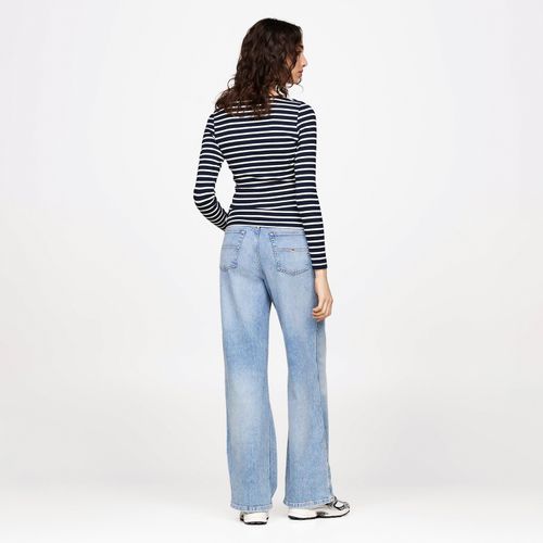 Camiseta Listrada Manga Longa Tommy Jeans
