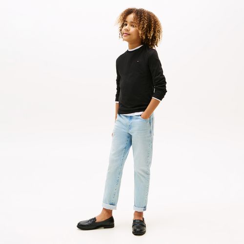 Camiseta Clássica Infantil Manga Longa Tommy Hilfiger