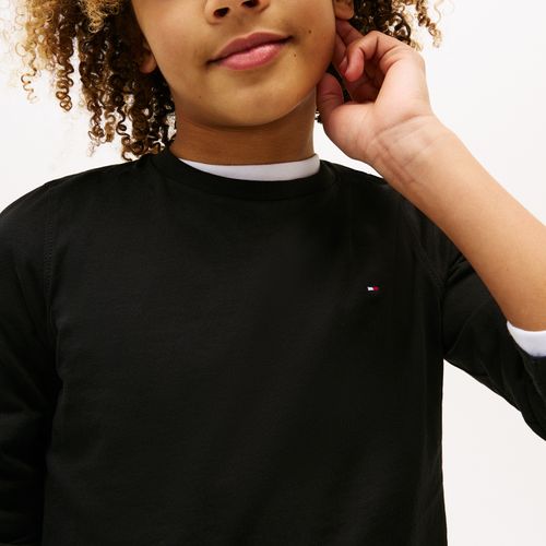 Camiseta Clássica Infantil Manga Longa Tommy Hilfiger