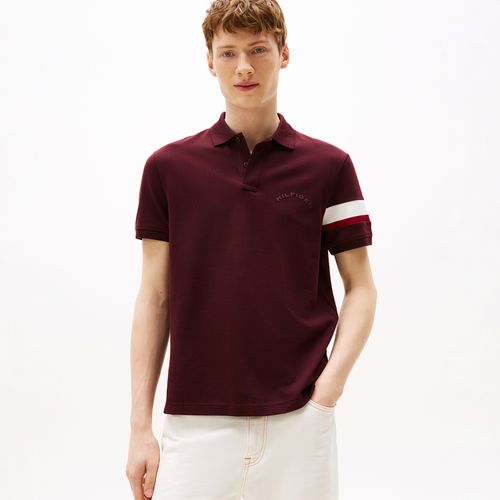 Polo Manga Global Stripe Regular Fit