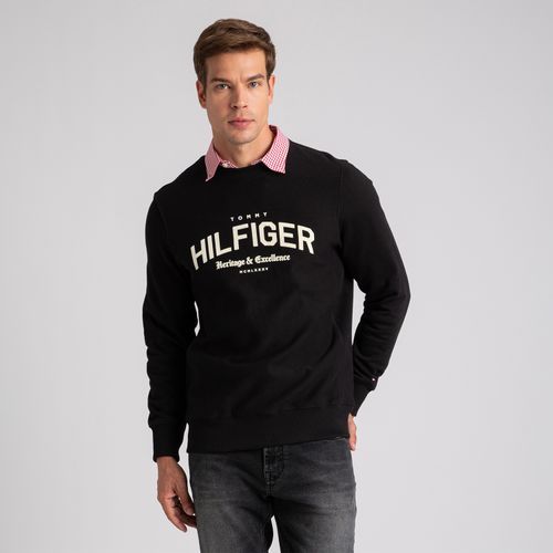 Moletom Logo Hilfiger Arqueado